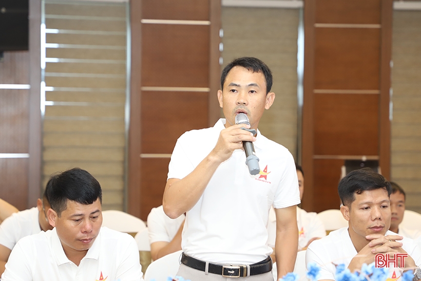 Anh Lê Đức Dinh - Giám đốc Công ty TNHH MTV Đức Tiến (Đức Thọ): Mong muốn Hội Doanh nhân trẻ Hà Tĩnh tiếp tục có nhiều hoạt động gắn kết hội viên, để các doanh nghiệp hỗ trợ nhau cùng phát triển sản xuất kinh doanh.