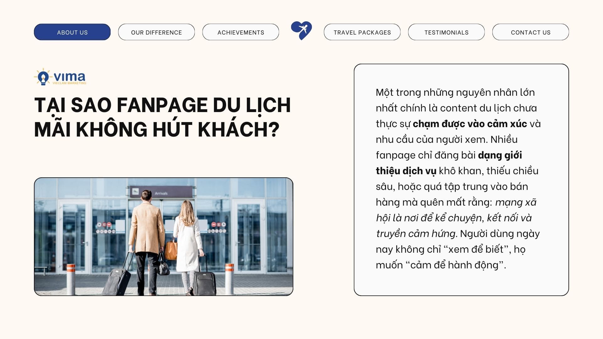 Tại sao Fanpage du lịch mãi không hút khách?