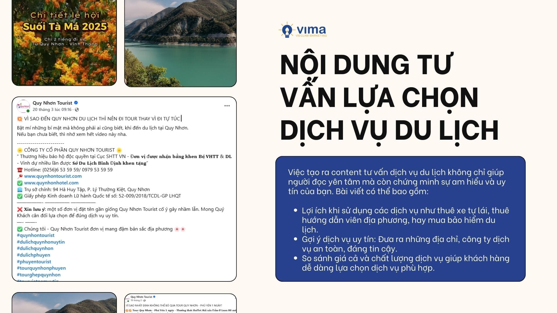 Tư vấn lựa chọn dịch vụ – Content du lịch giúp khách hàng dễ dàng quyết định