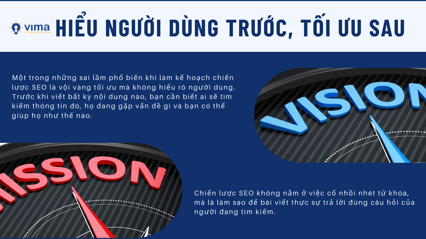 Hiểu người dùng trước, tối ưu sau