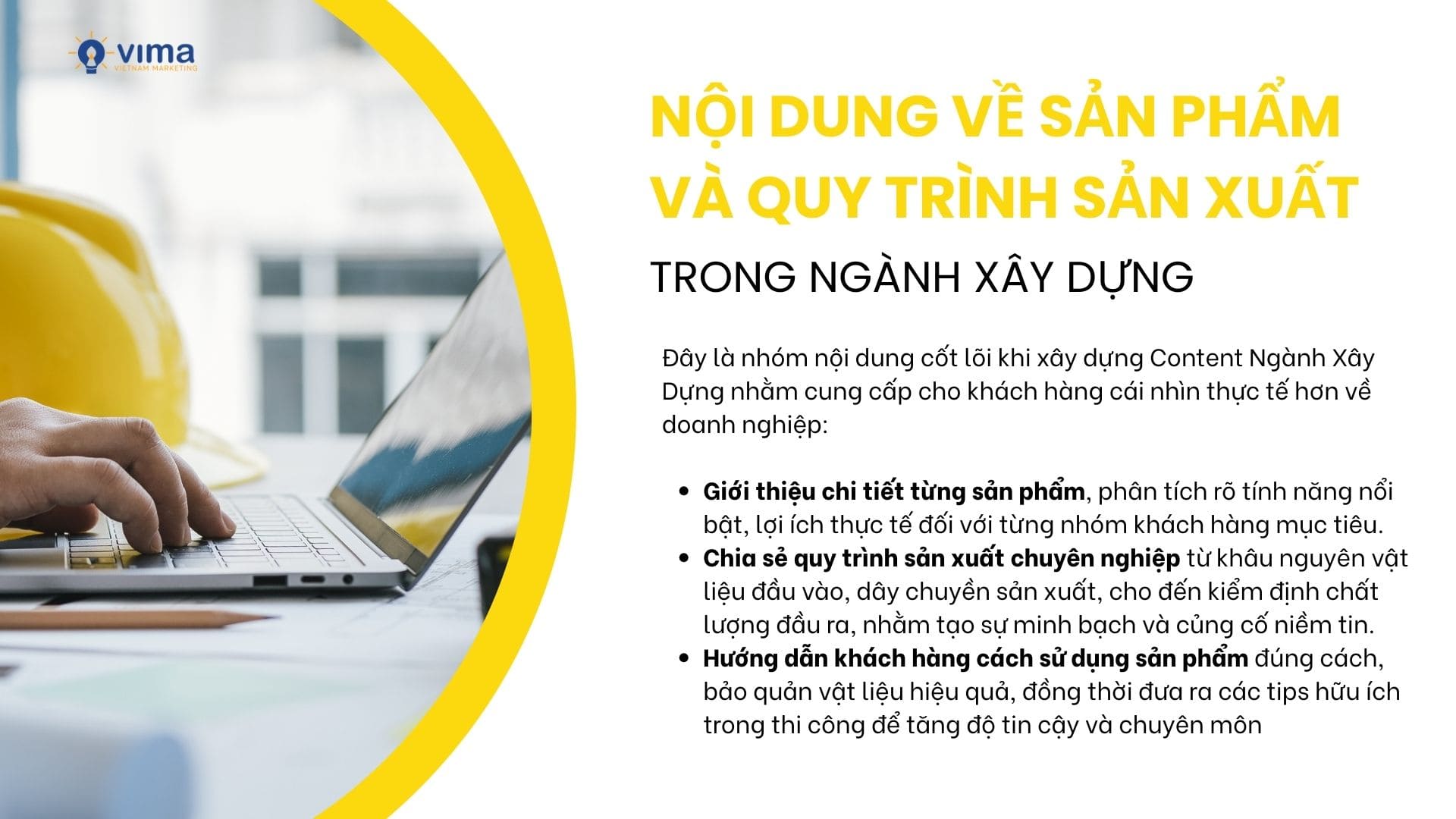 Gợi ý content ngành xây dựng: Nội dung về sản phẩm và quy trình sản xuất