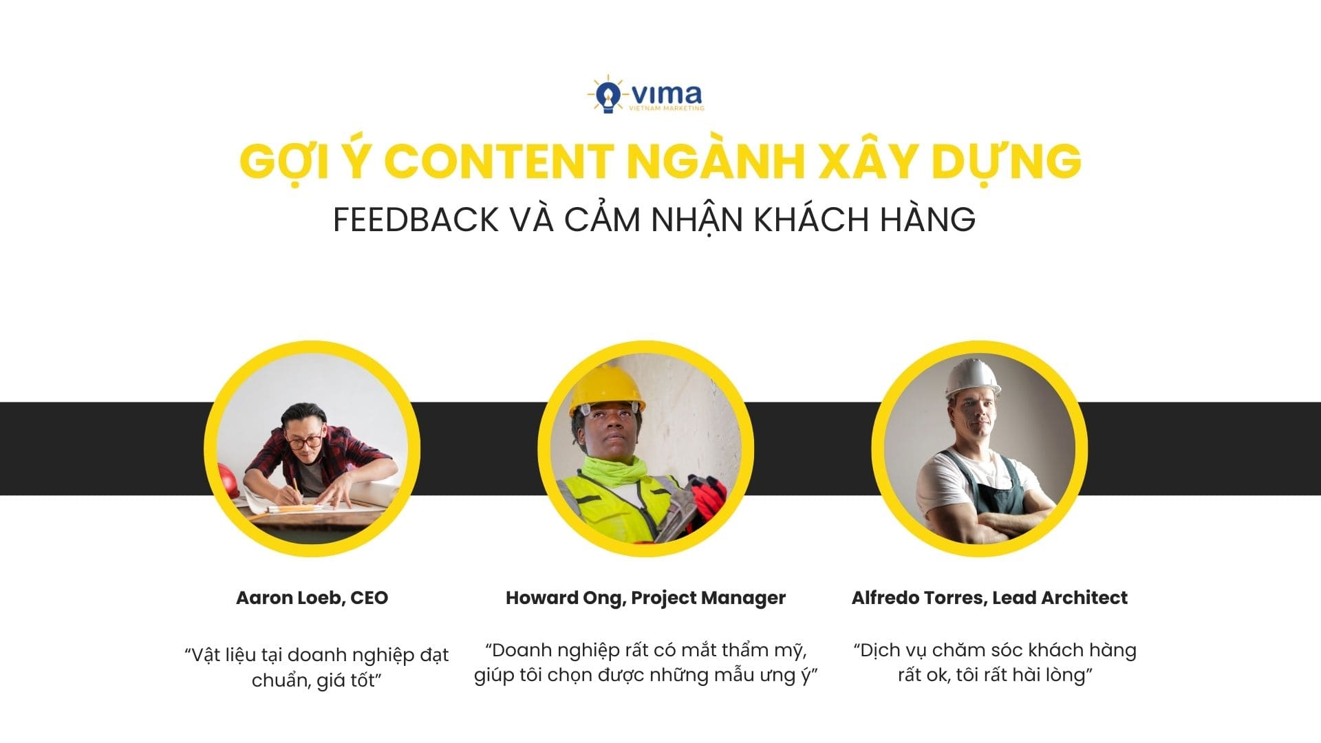 Nội dung về feedback và cảm nhận khách hàng trong nội dung ngành VLXD