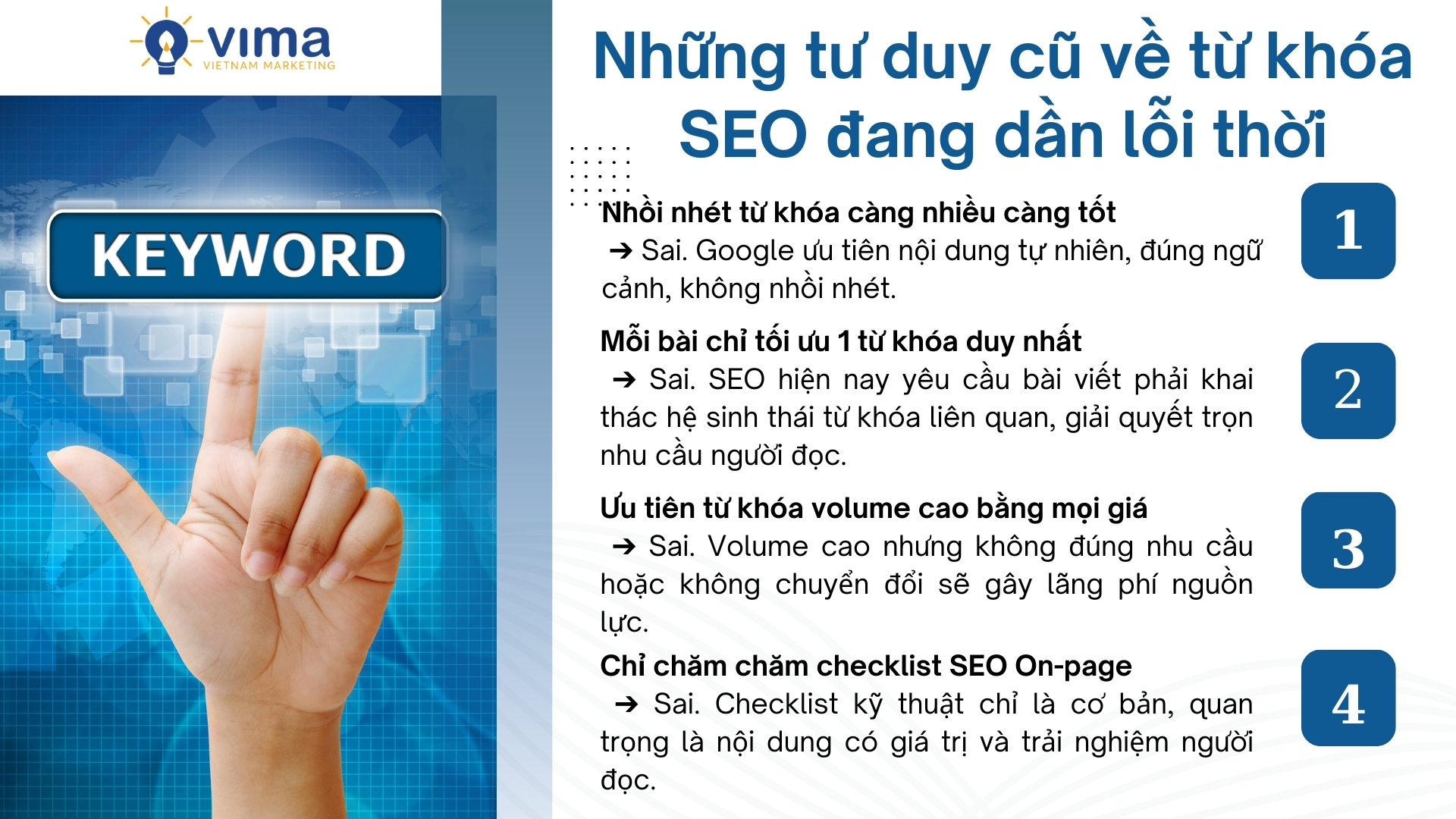 SEO hôm nay không còn là nhồi từ khóa, mà là hiểu người dùng và xây nội dung đúng bối cảnh.