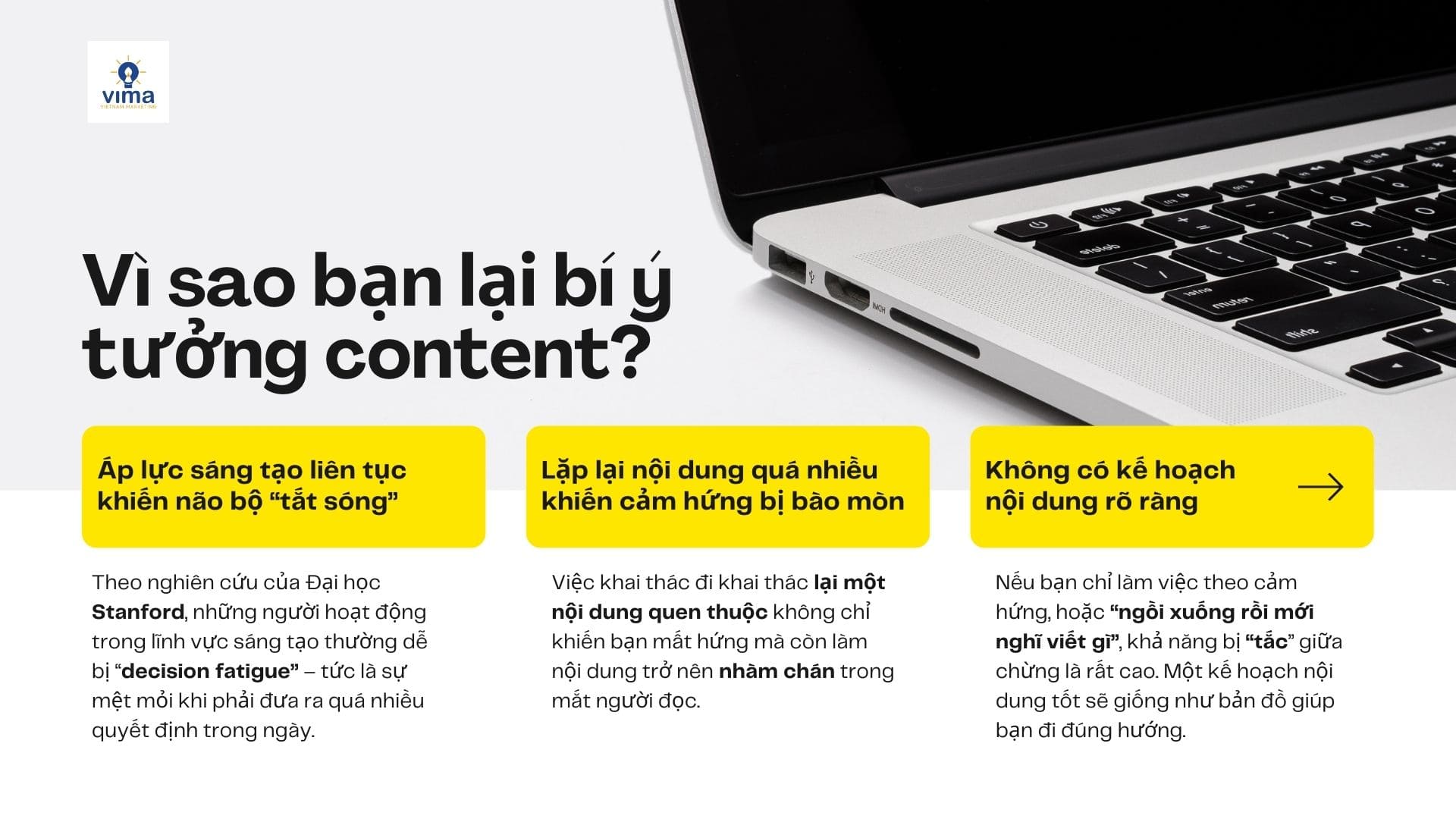 Vì sao bạn lại bí ý tưởng content?