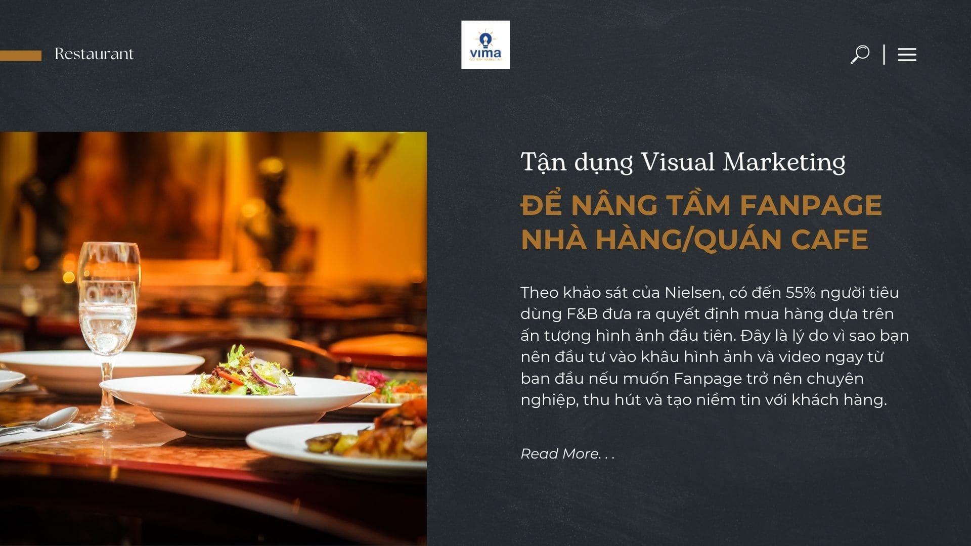 Tận dụng xu hướng Visual Marketing để nâng tầm Fanpage nhà hàng/quán cafe