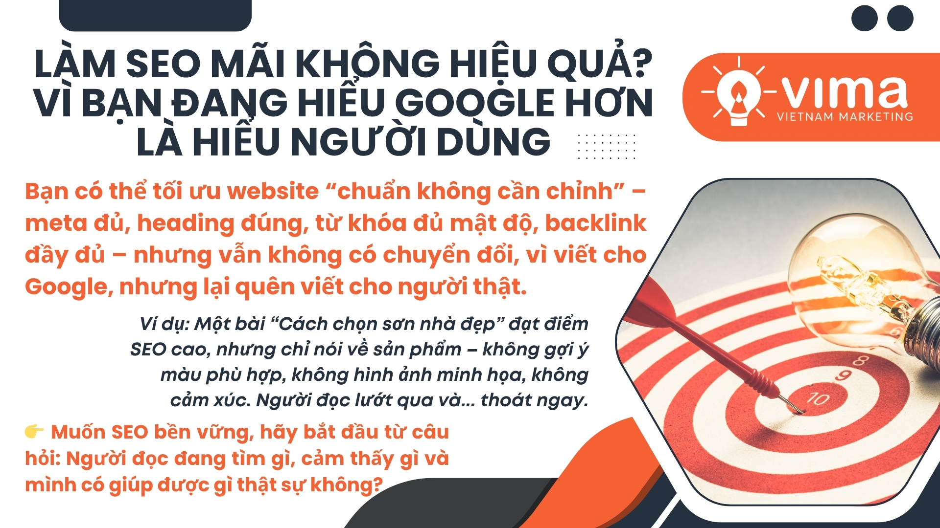 Làm SEO hiệu quả không nằm ở hiểu Google giỏi, mà ở hiểu người dùng sâu hơn