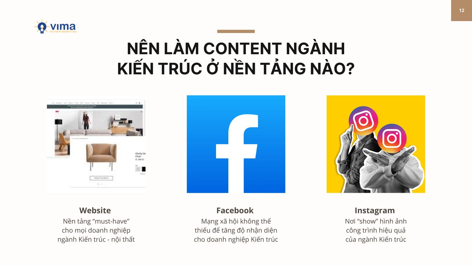 Nên làm content ngành kiến trúc ở nền tảng nào?