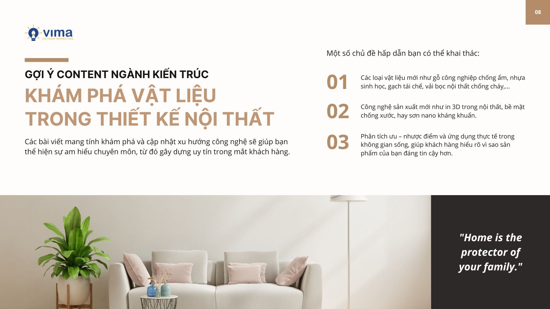 Content ngành Kiến trúc hay: Khám phá vật liệu và công nghệ mới trong thiết kế nội thất