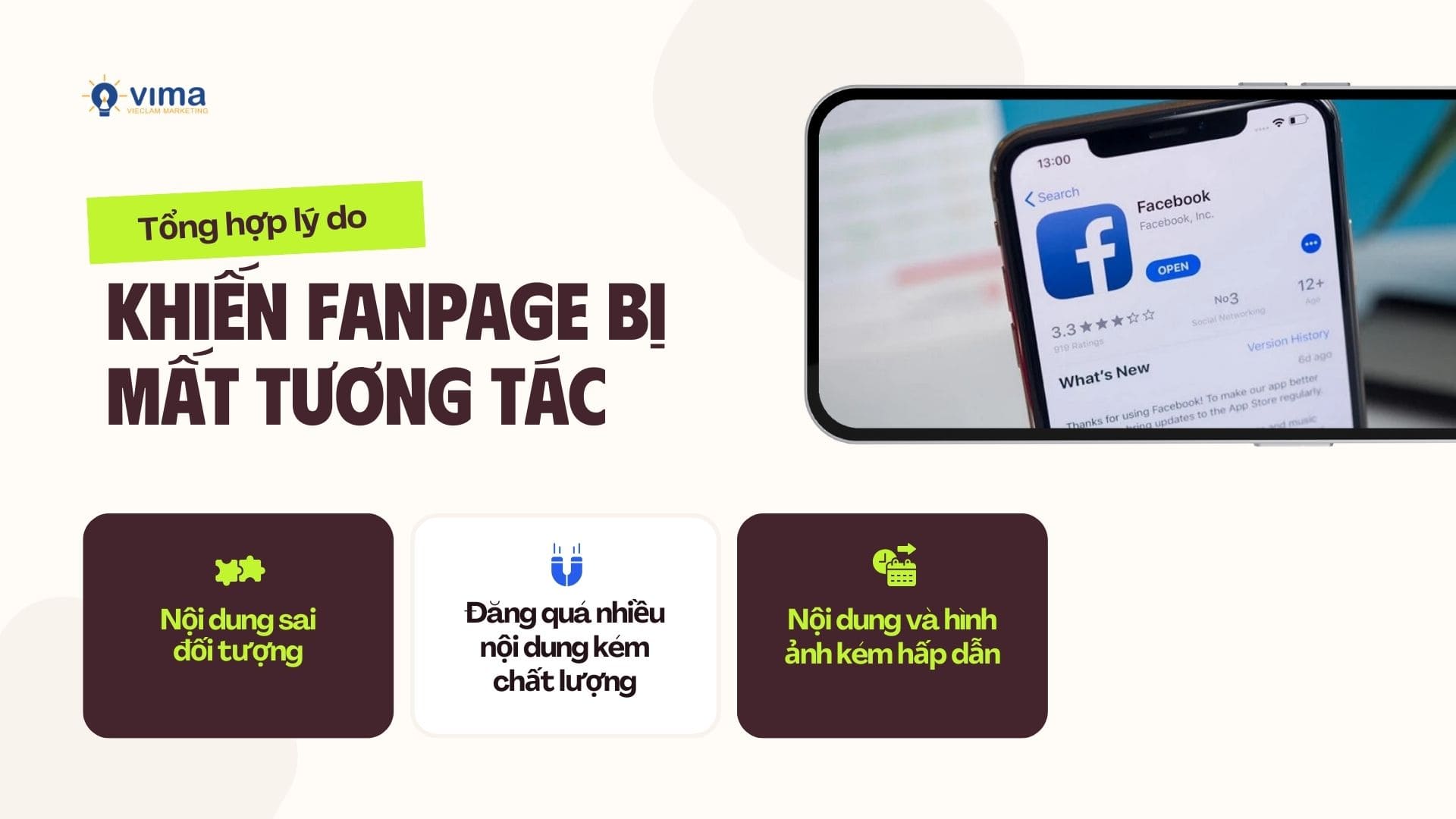 Facebook bị bóp tương tác có thể do nhiều nguyên nhân khác nhau
