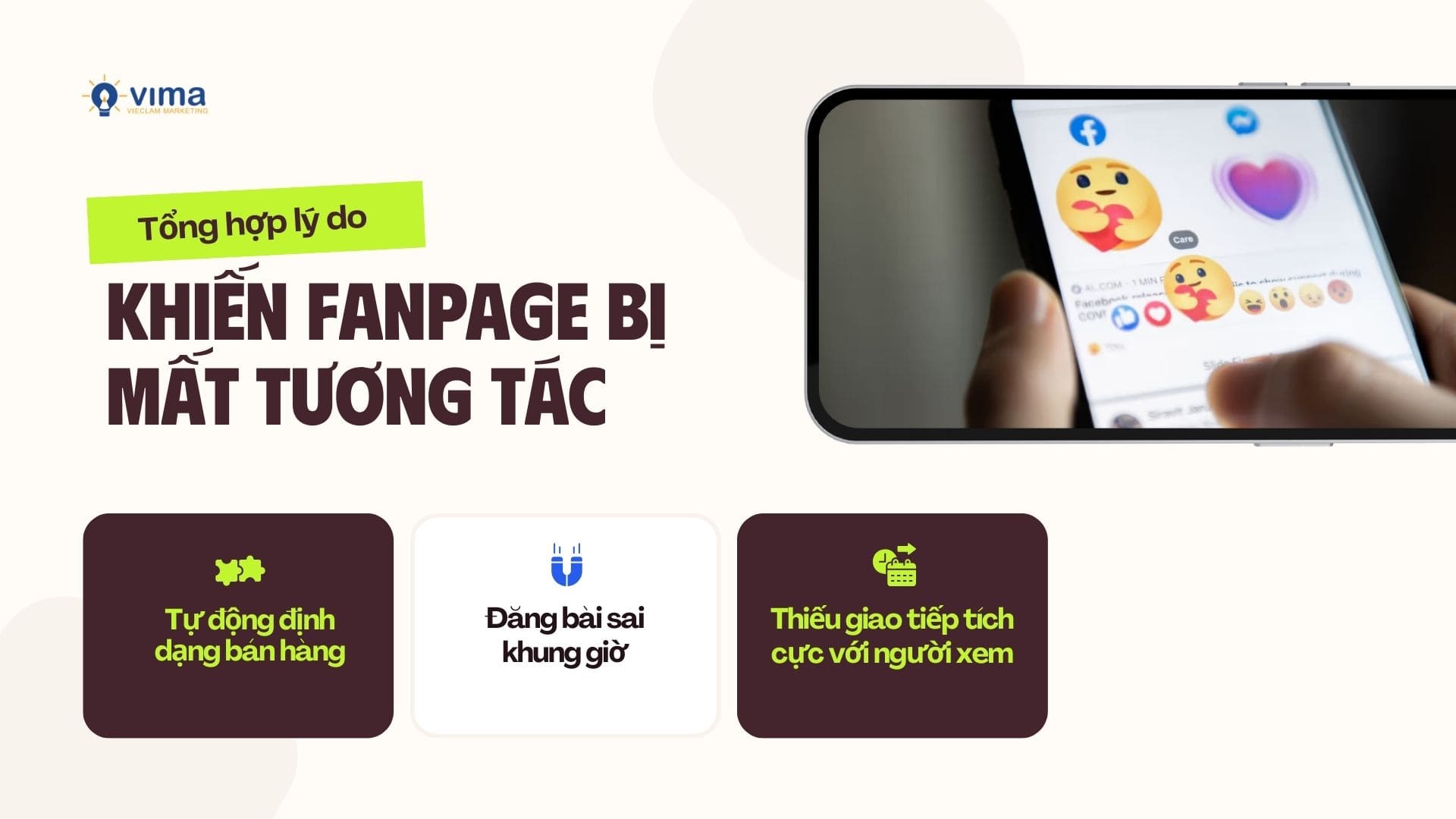 Tổng hợp lý do khiến Fanpage bị mất tương tác