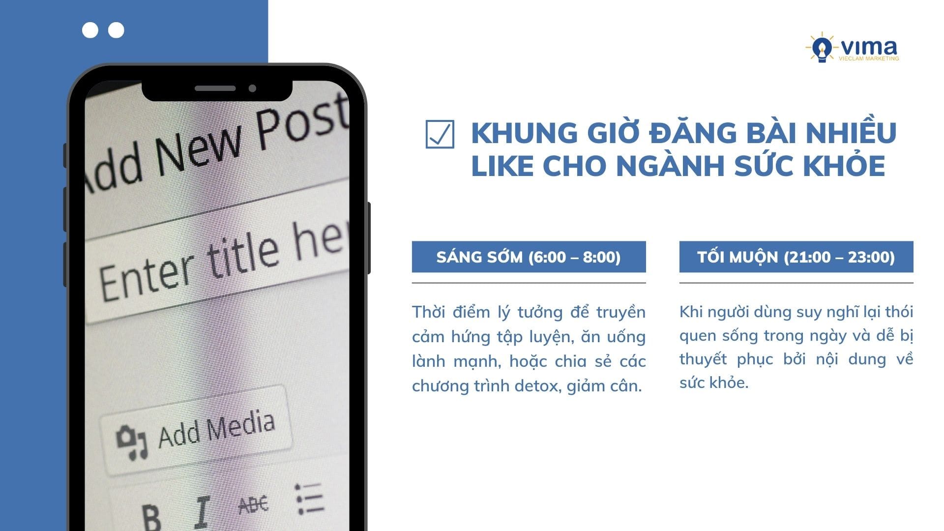 Ngành sức khỏe đăng bài lúc nào thì nhiều like?