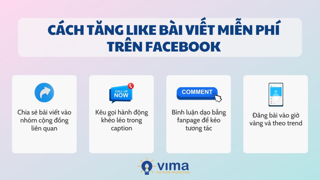 Cách tăng like bài viết miễn phí trên Facebook