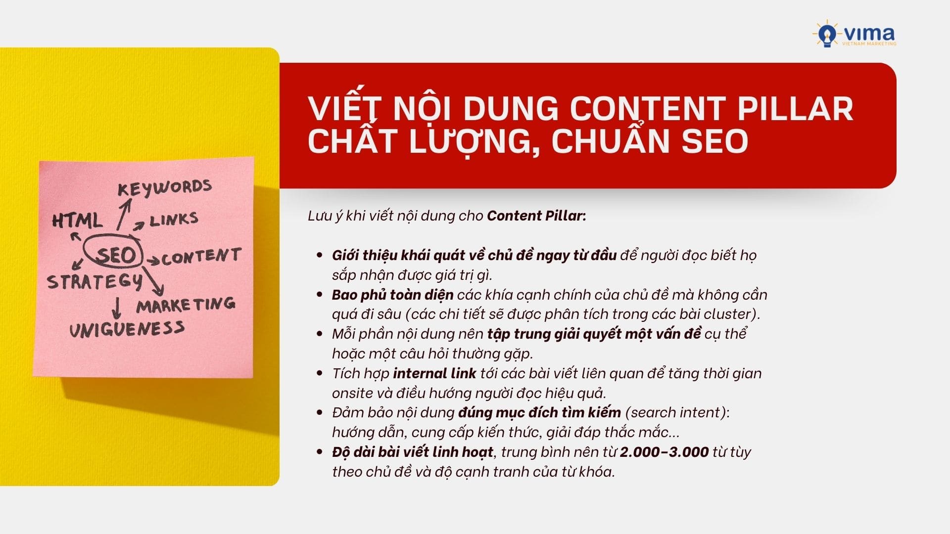 Những lưu ý khi viết nội dung chuẩn SEO