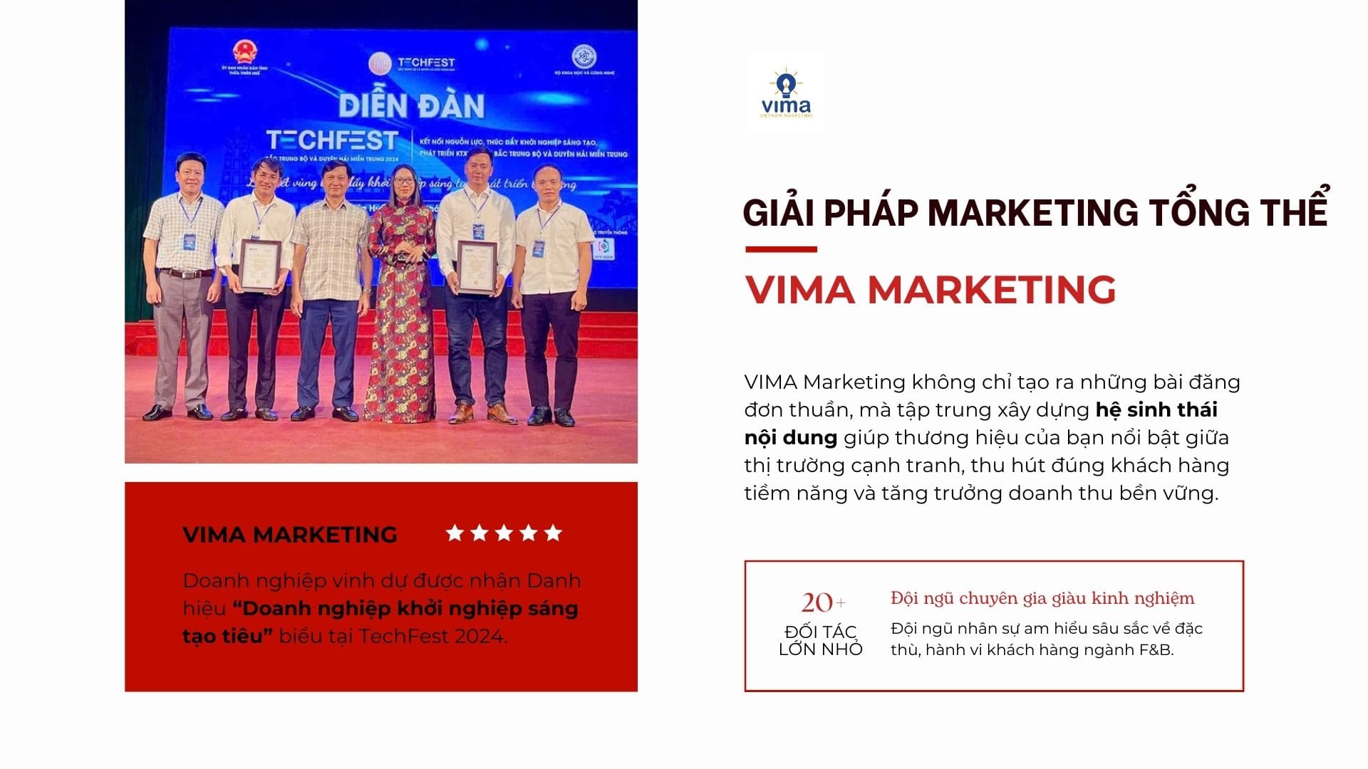 VIMA Marketing - Đơn vị cung cấp dịch vụ Marketing Tổng Thể chuyên nghiệp hàng đầu