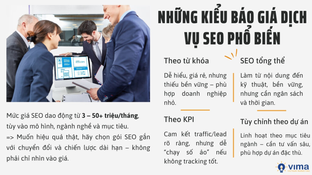 Mỗi kiểu báo giá SEO phản ánh cách làm khác nhau – hiểu rõ mới chọn đúng, tránh “tưởng rẻ hóa đắt”.