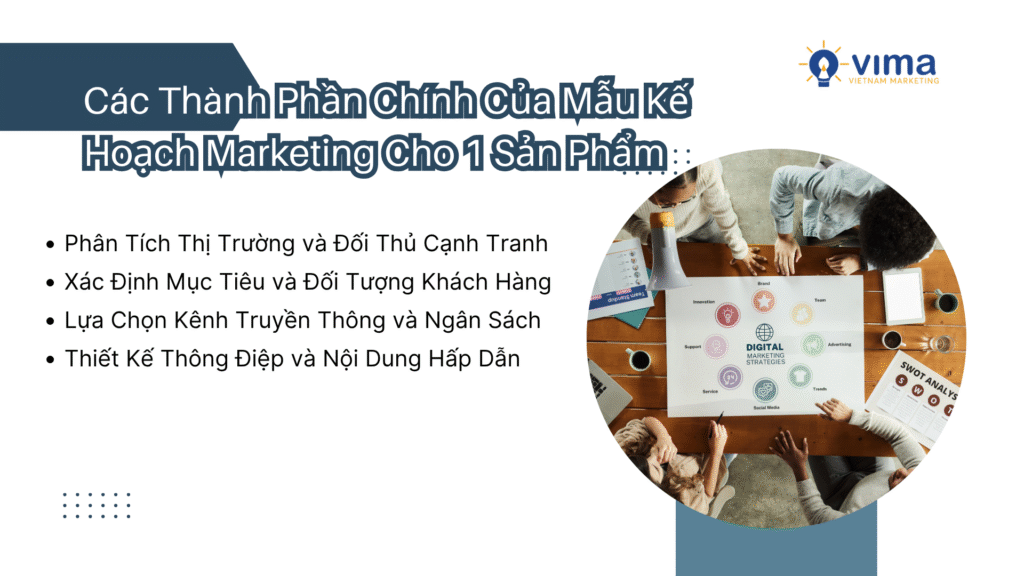 Các Thành Phần Chính Của Mẫu Kế Hoạch Marketing Cho 1 Sản Phẩm