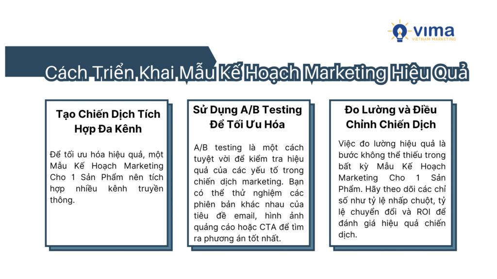 Cách Triển Khai Mẫu Kế Hoạch Marketing Hiệu Quả