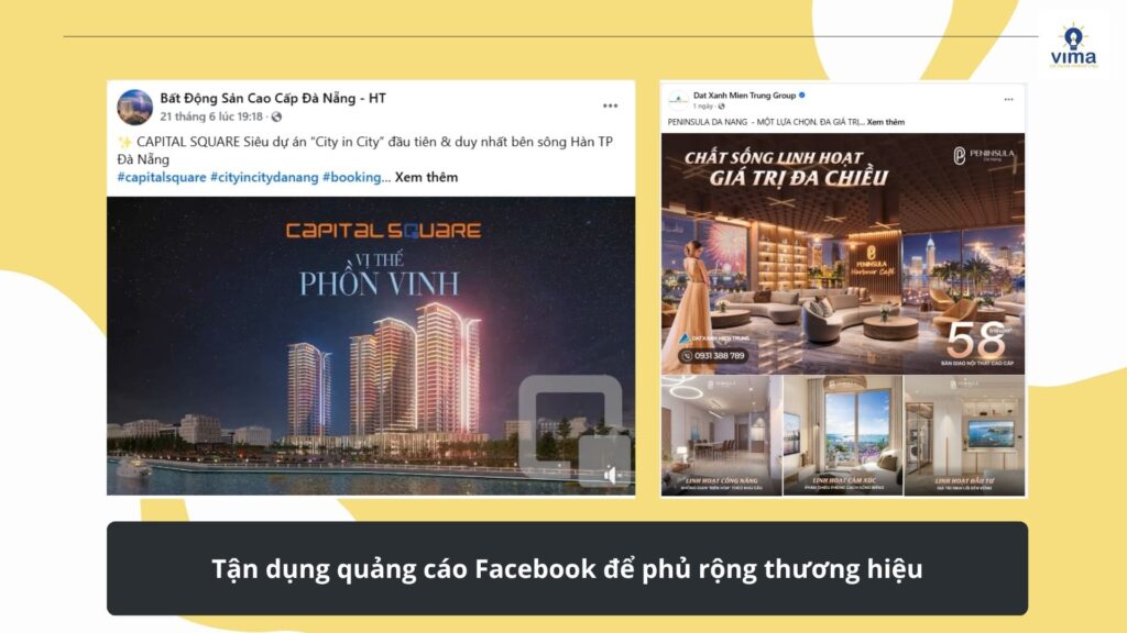 Tận dụng quảng cáo Facebook để phủ rộng thương hiệu BDS