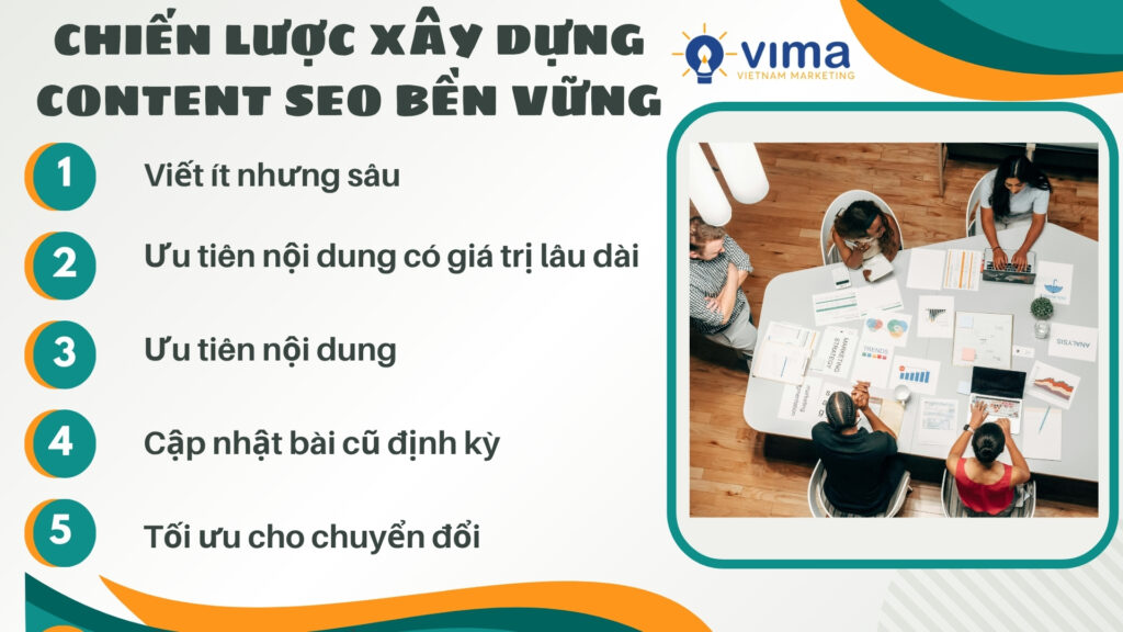 Chiến lược content SEO bền vững: Viết ít, tối ưu sâu, chuyển đổi cao.