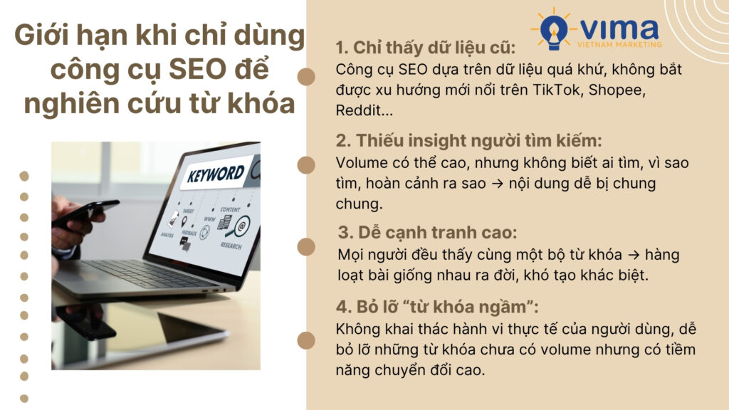 Muốn từ khóa hiệu quả, phải nhìn vào hành vi người dùng – không chỉ công cụ.