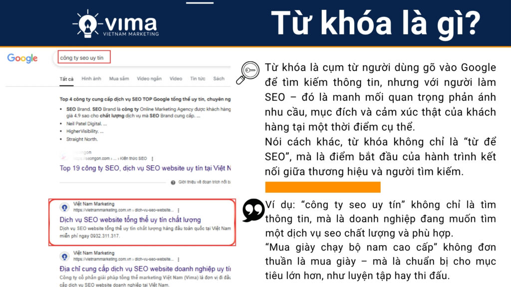 Từ khóa không chỉ là cụm từ tìm kiếm, mà là chìa khóa mở ra nhu cầu và tâm lý người dùng.