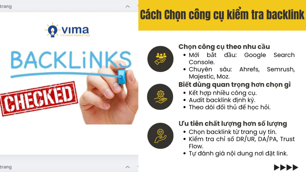 Chọn đúng công cụ kiểm tra backlink và biết cách dùng mới thật sự tạo ra hiệu quả trong SEO.