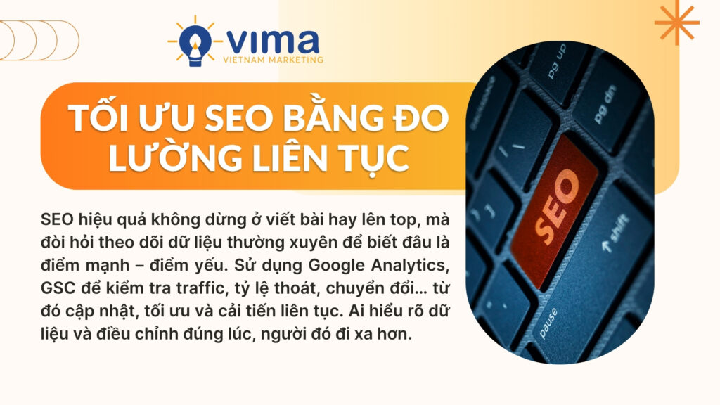 Theo dõi dữ liệu thường xuyên giúp bạn hiểu điều gì đang hoạt động tốt trong chiến lược SEO và điều gì cần cải thiện.