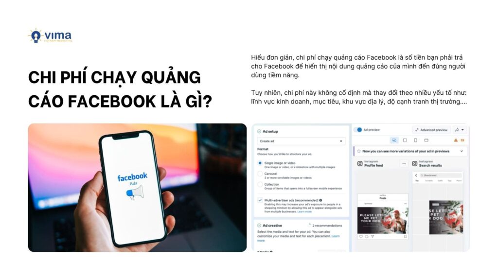 Chi phí Facebook Ads thường không cố định mà sẽ thay đổi theo nhiều yếu tố
