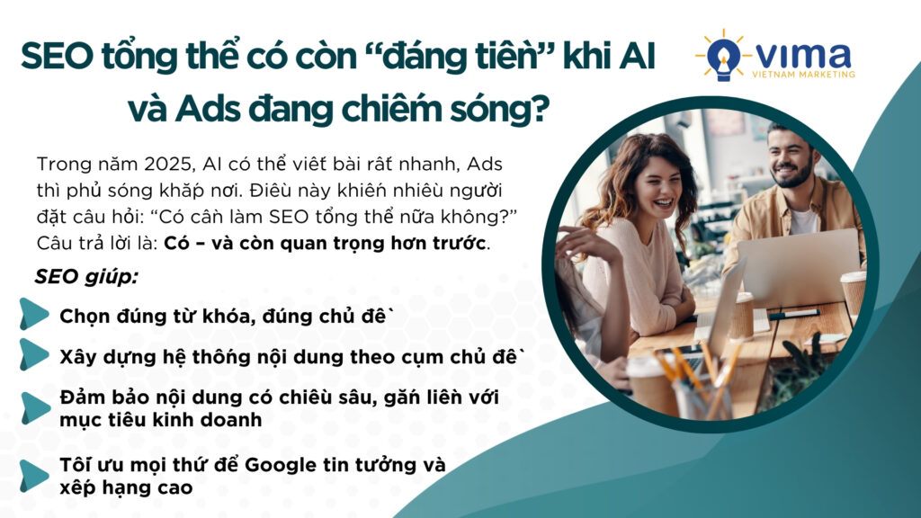 AI viết nhanh, nhưng SEO tổng thể mới giúp nội dung bền vững và có chuyển đổi.