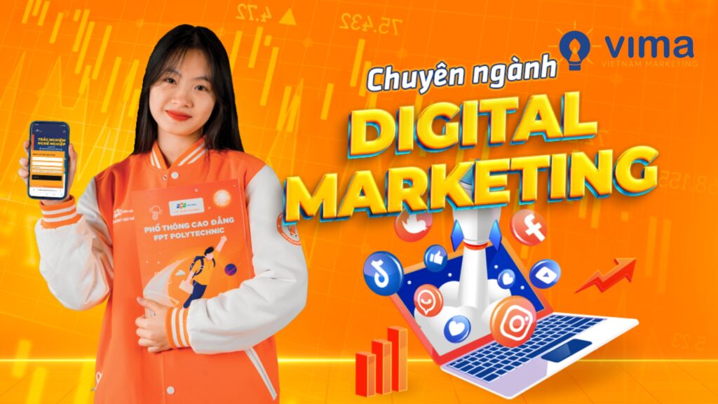 Ngành Digital Marketing tại FPT thu hút thí sinh với chương trình chuyên sâu và cơ hội nghề nghiệp rộng mở.