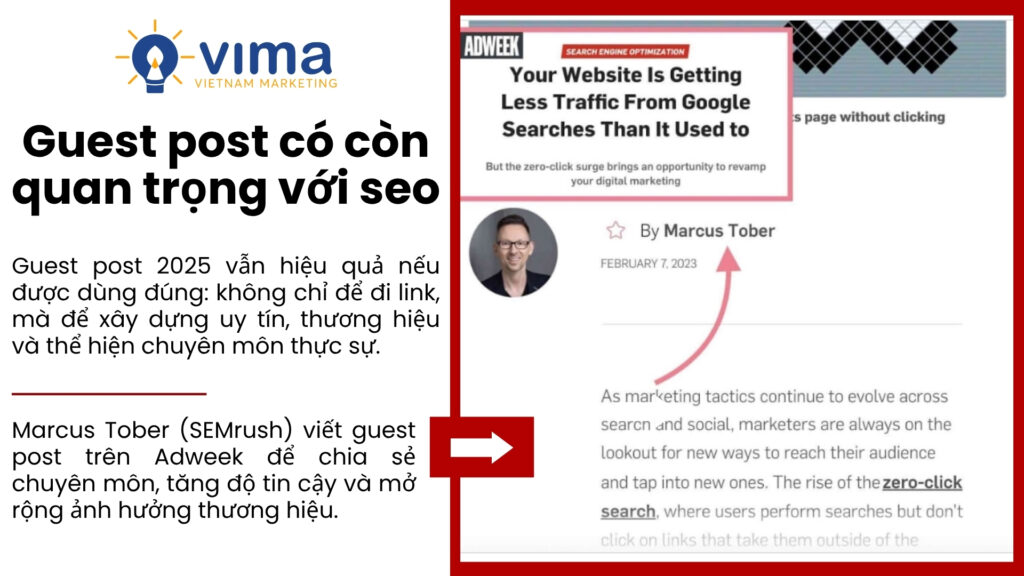 Guest post 2025 vẫn quan trọng, nhưng cần làm đúng – tập trung chất lượng, xây dựng uy tín và gắn với chiến lược SEO dài hạn.