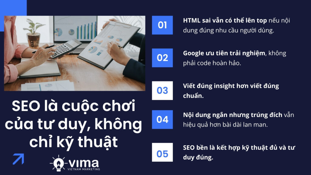 Lên top không nhờ code đẹp, mà nhờ bạn hiểu người dùng hơn bất kỳ đoạn mã nào.