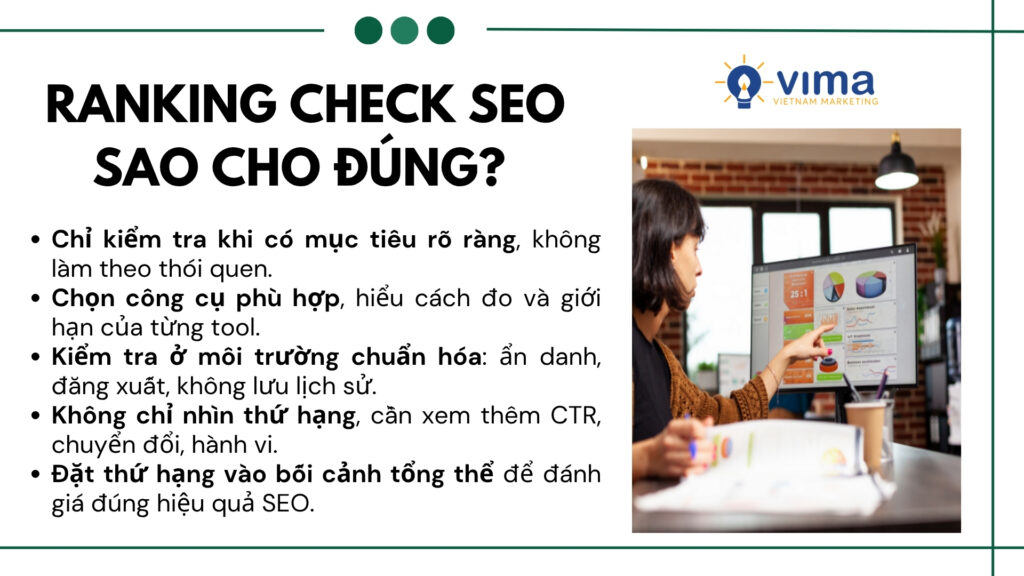 Theo dõi thứ hạng SEO chỉ hiệu quả khi gắn với mục tiêu rõ ràng, môi trường kiểm tra chuẩn và được phân tích trong bối cảnh tổng thể.
