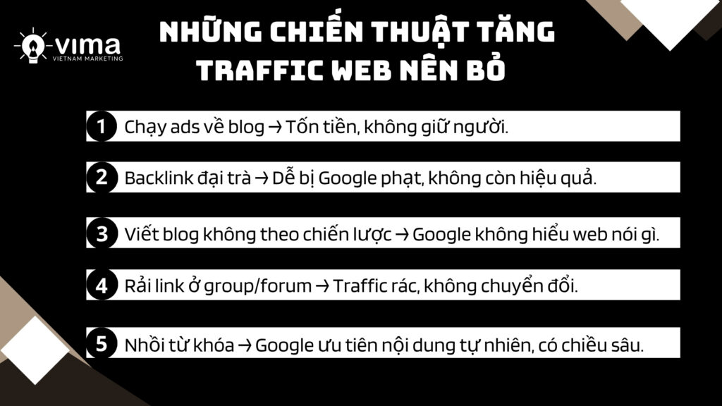Bỏ ngay các chiêu SEO lỗi thời nếu không muốn traffic mãi lẹt đẹt.