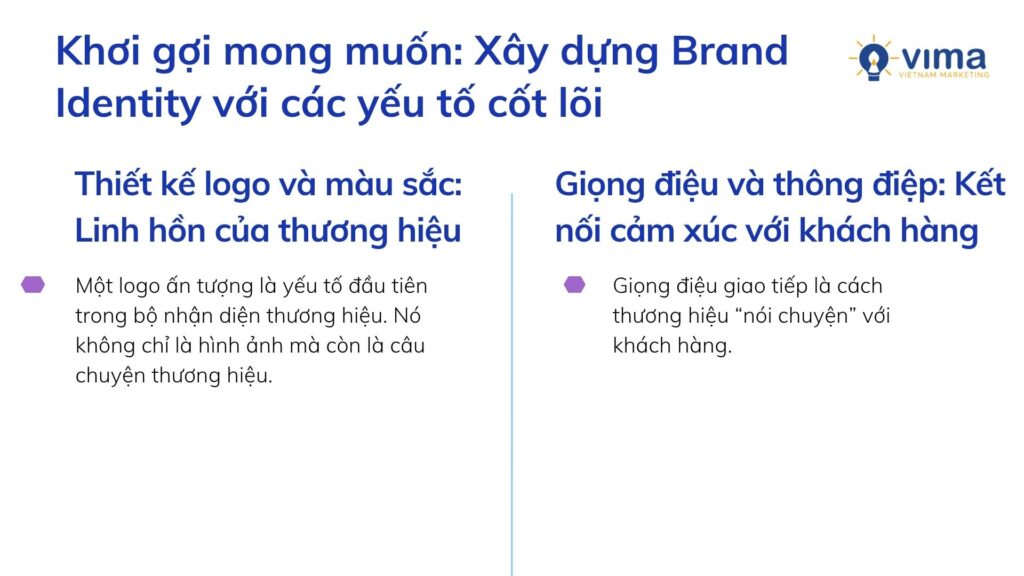 Khơi gợi mong muốn: Xây dựng Brand Identity với các yếu tố cốt lõi