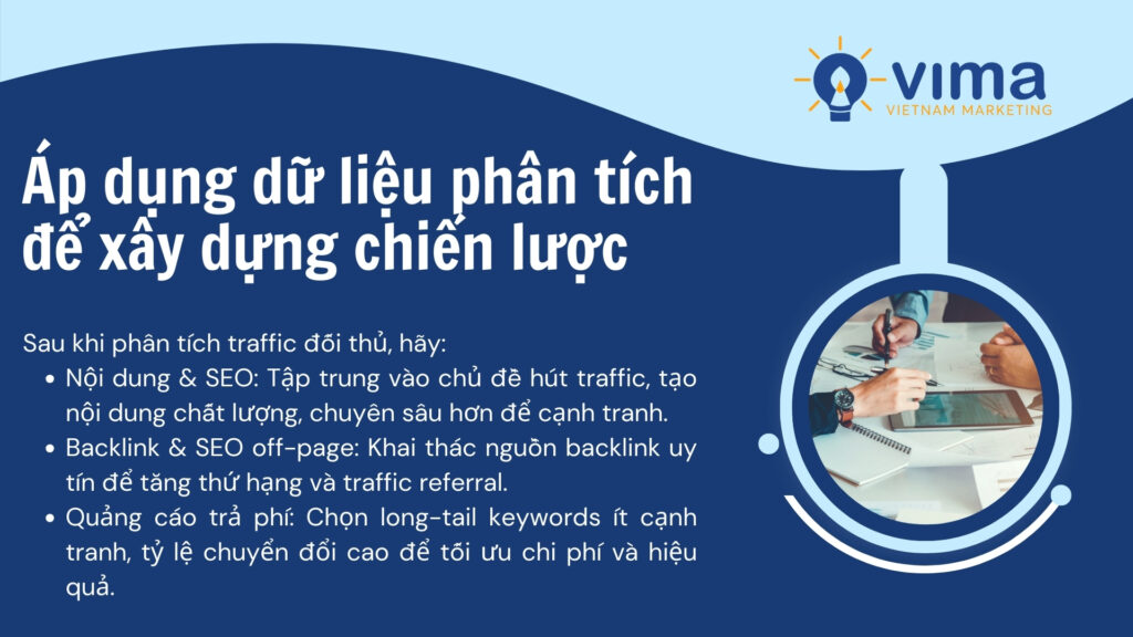Sử dụng dữ liệu từ check traffic website để xây dựng chiến lược nội dung, backlink và quảng cáo hiệu quả.
