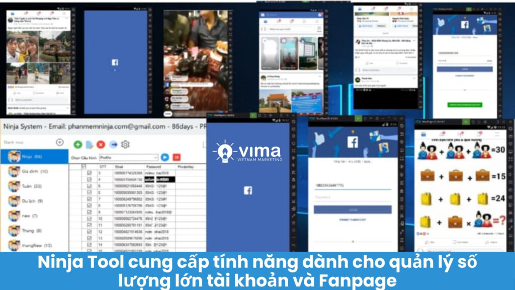 Ninja Tool là phần mềm SEO Facebook mạnh mẽ, tối ưu quản lý nhiều tài khoản và tự động hóa đến 90% công việc.