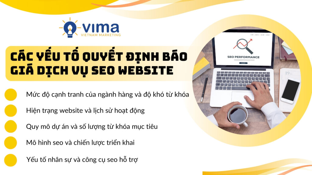 Điều gì quyết định chi phí dịch vụ SEO website?