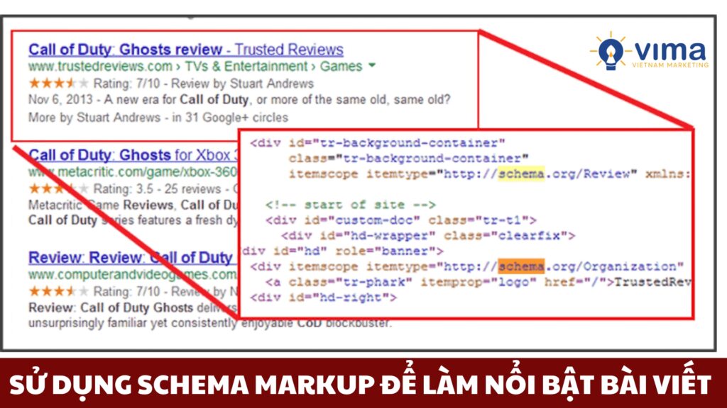 Schema Markup là cách viết bài chuẩn seo website lên top google giúp tăng hiển thị, vượt trội đối thủ