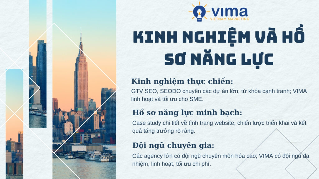 Kinh nghiệm thực chiến và hồ sơ năng lực quyết định uy tín của một đơn vị marketing tốt