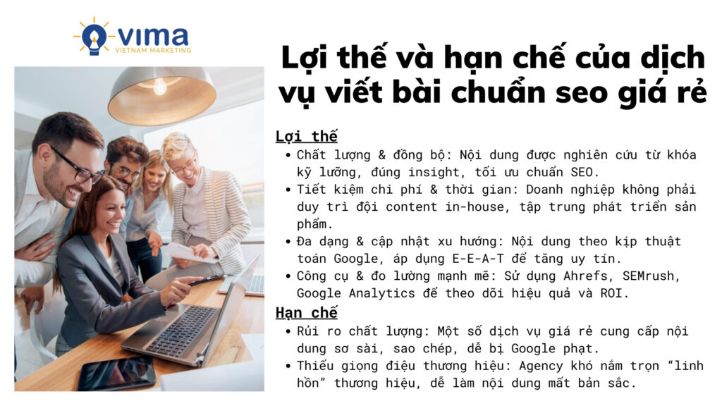 Dịch vụ viết bài chuẩn seo giá rẻ mang đến những nội dung chất lượng cho website của bạn