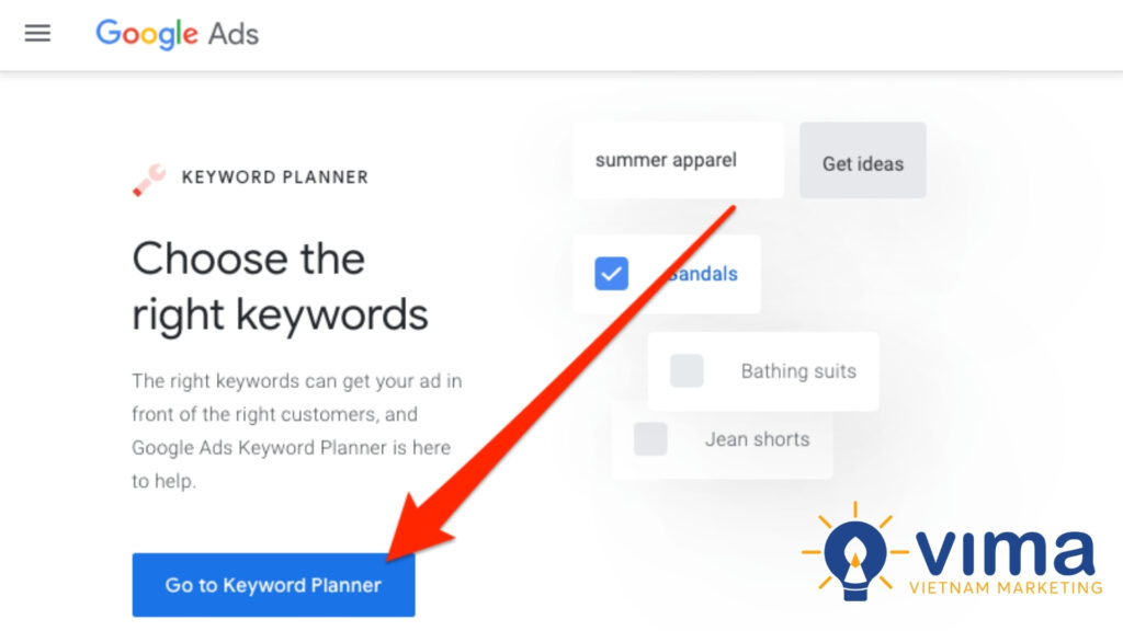 Đăng nhập Google Ads và bắt đầu hành trình khám phá một trong những phần mềm seo miễn phí tốt nhất hiện nay