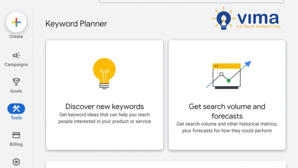 2 tính năng chính của Google Keyword Planner rất phù hợp với dân seo