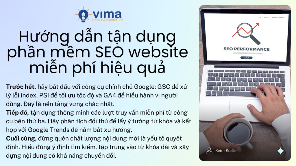 Tận dụng công cụ SEO miễn phí đúng cách để biến dữ liệu rời rạc thành chiến lược.
