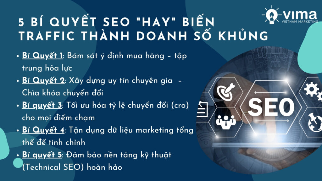 SEO hay và hiệu quả phải hướng đến chuyển đổi, trải nghiệm và giá trị kinh doanh thực.