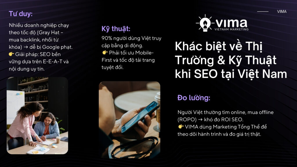 SEO Việt Nam khác biệt ở tư duy, kỹ thuật di động và đo lường hành vi mua hàng
