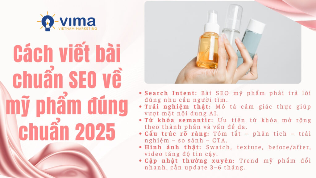 Muốn SEO mỹ phẩm lên top, hãy ưu tiên trải nghiệm thật và dữ liệu chuẩn