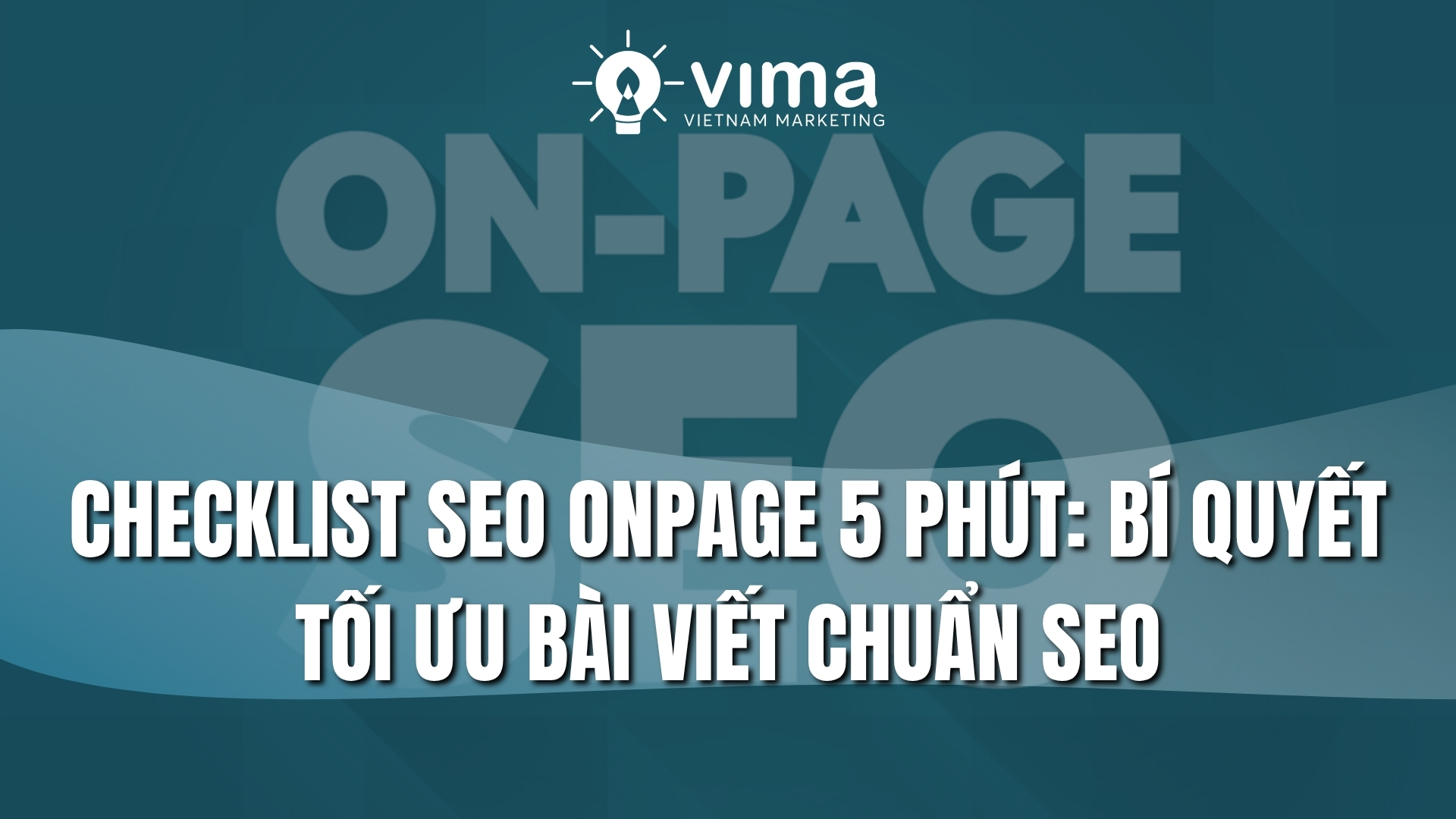 checklist seo onpage