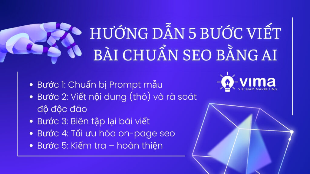 5 bước dùng AI viết bài SEO nhanh nhưng vẫn chuẩn chuyên môn và tối ưu E-E-A-T