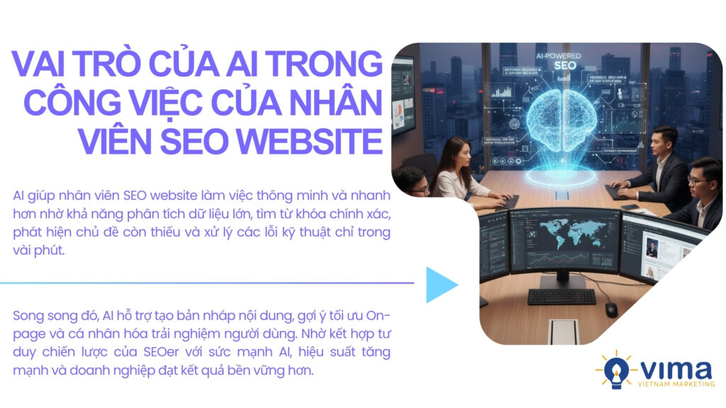 AI tăng sức mạnh SEOer, giúp tối ưu nhanh và nâng hiệu suất vượt trội.